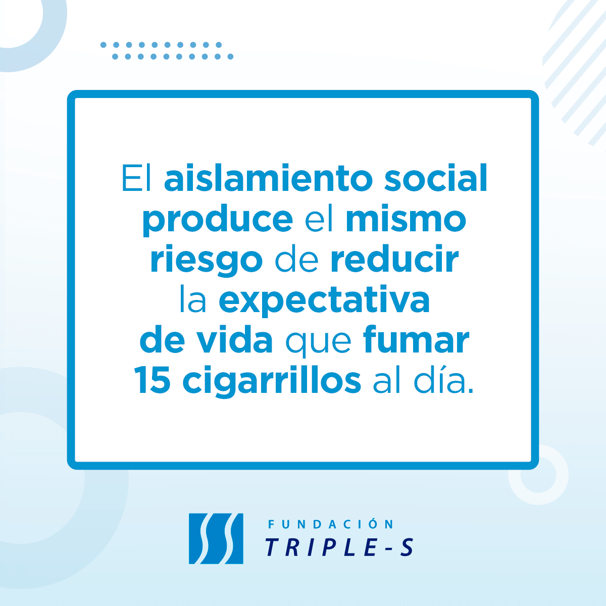 Riesgo de Reducir la Expectativa de Vida